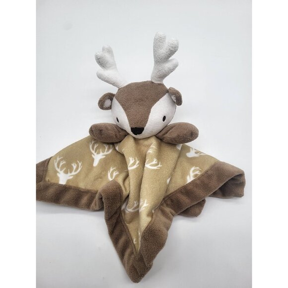 LEVTEX BABY Deer Plush Security Blanket Lovey Neutral Soft Woodsy Country - Picture 2 of 7